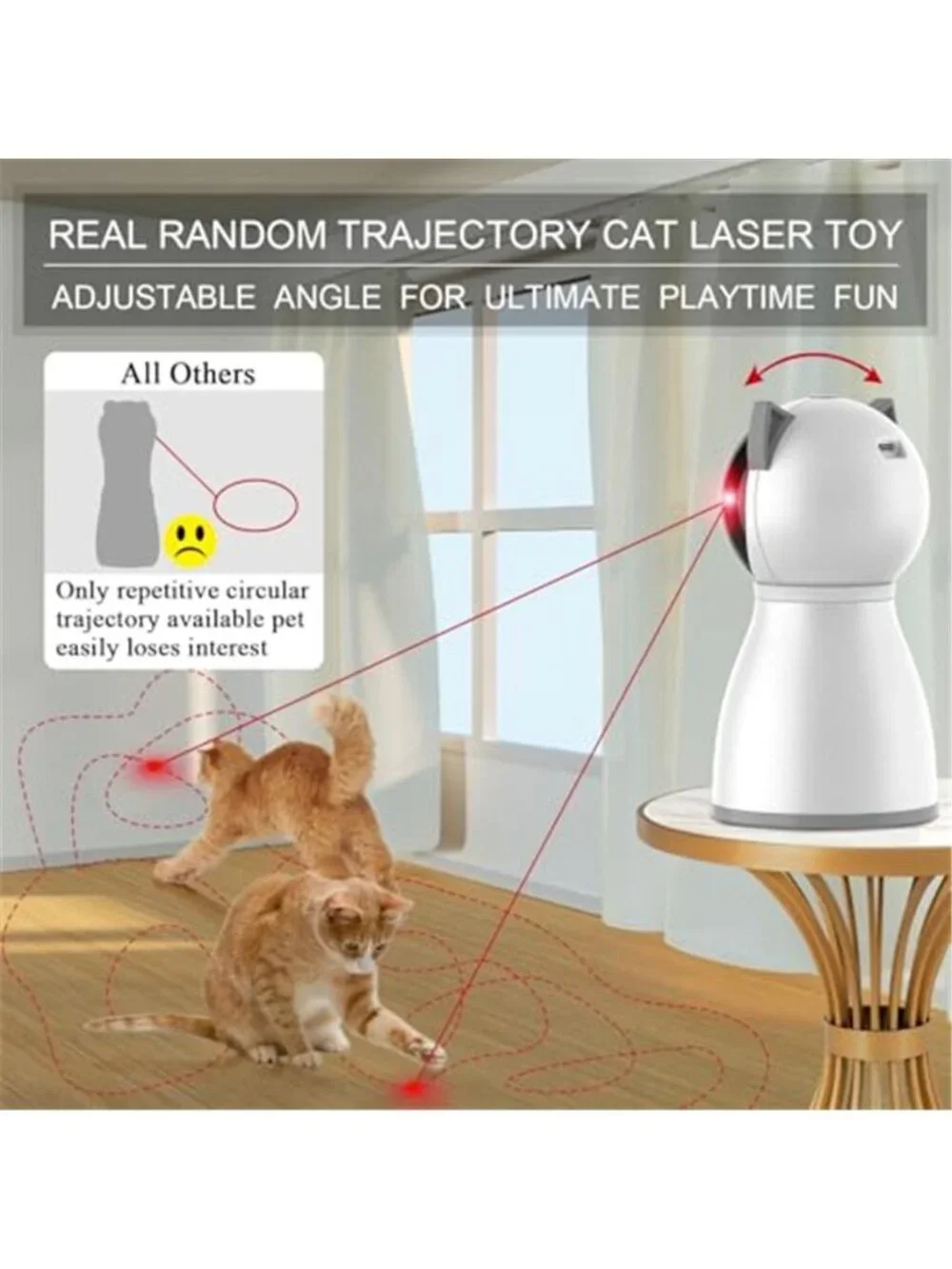 Cat Toys Laser for Indoor Cats,The 4th Generation Real Random